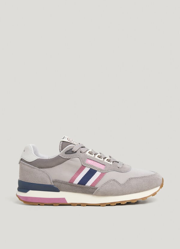 Pepe Jeans zapatillas running con detalles en ante - kingston