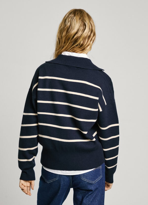Pepe Jeans jersey de punto cuello polo Libre de impuestos