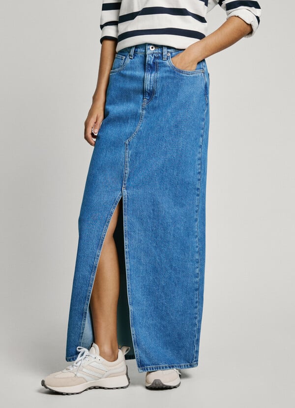 Pepe Jeans falda larga denim fit regular Descuentos del mes