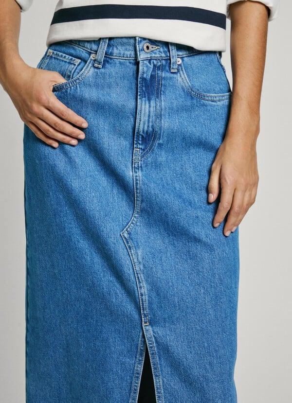 Pepe Jeans falda larga denim fit regular Descuentos del mes