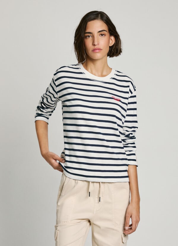 Pepe Jeans camiseta rayas manga larga Ofertas especiales