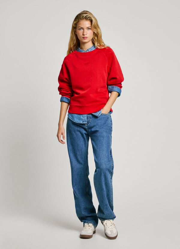 Pepe Jeans sudadera cuello redondo con logo Devoluciones gratuitas