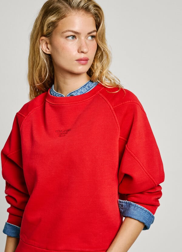 Pepe Jeans sudadera cuello redondo con logo Devoluciones gratuitas