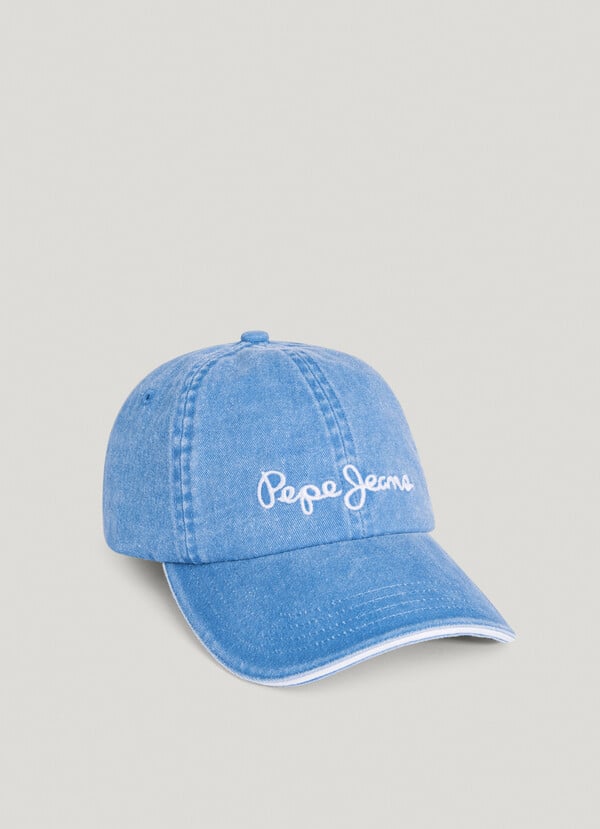 Pepe Jeans gorra denim con logo bordado En línea
