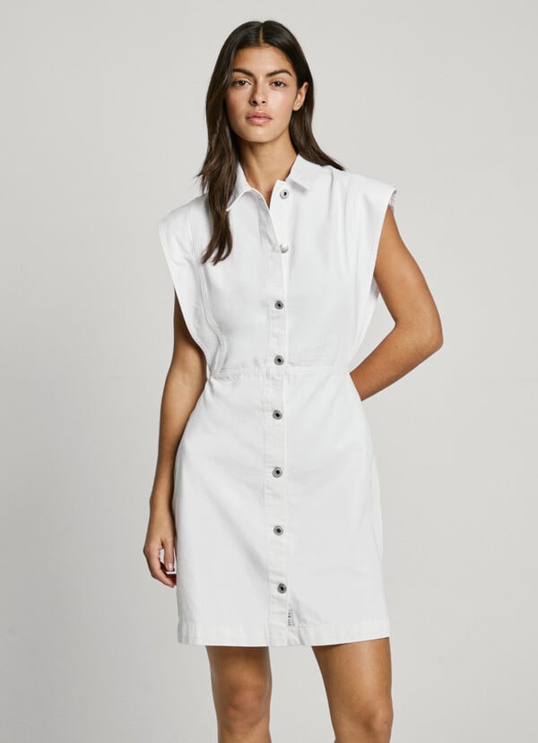 Pepe Jeans vestido corto denim fit regular