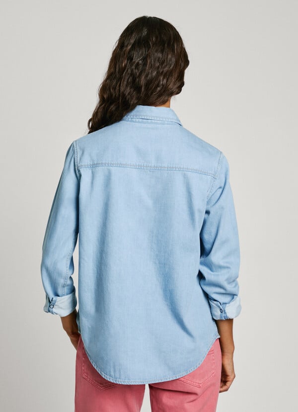Pepe Jeans camisa denim fit regular Rebajas de fábrica