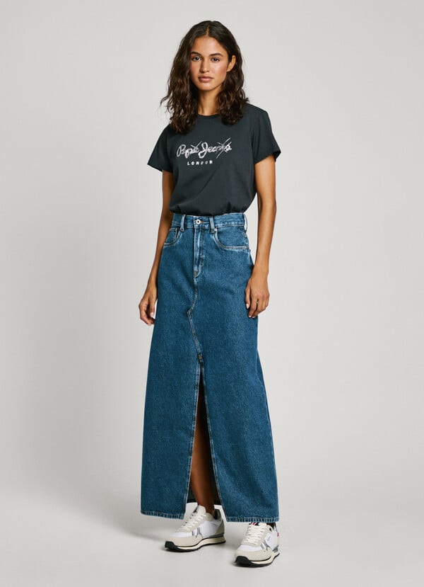 Pepe Jeans falda larga denim fit regular Tienda
