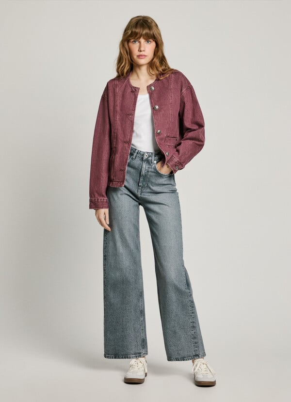 Pepe Jeans cazadora denim cuello redondo Envío gratis