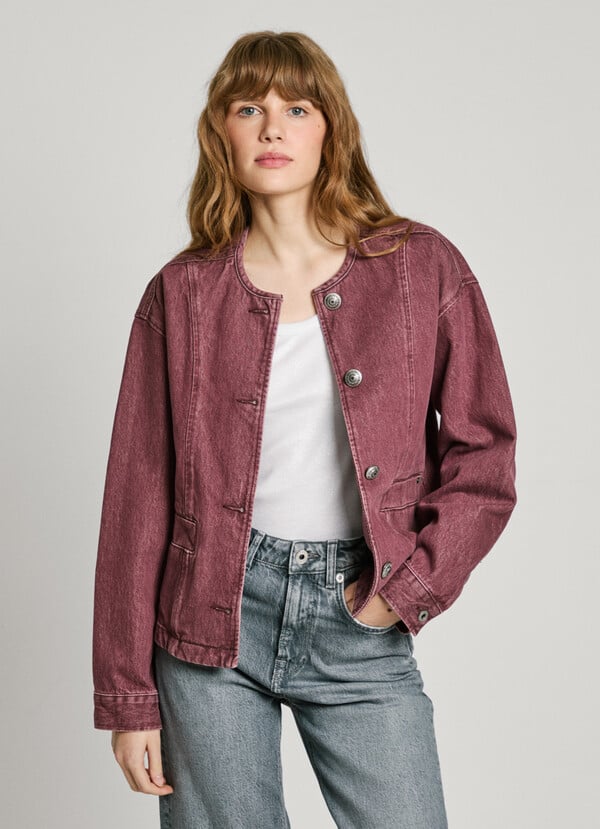 Pepe Jeans cazadora denim cuello redondo Envío gratis
