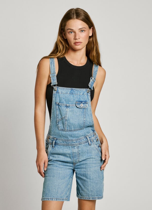 Pepe Jeans peto corto denim fit regular Oferta especial de fábrica