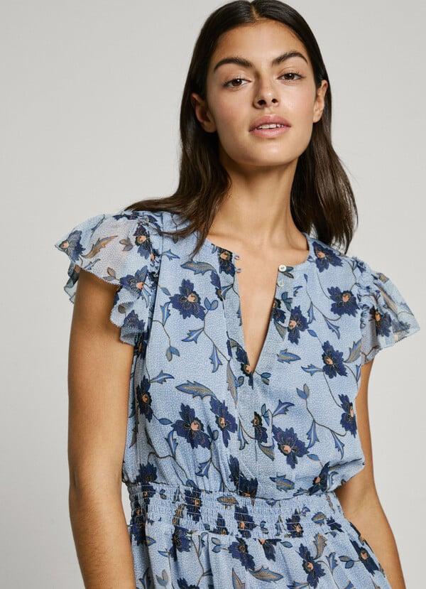 Pepe Jeans vestido corto estampado floral Tienda de fábrica