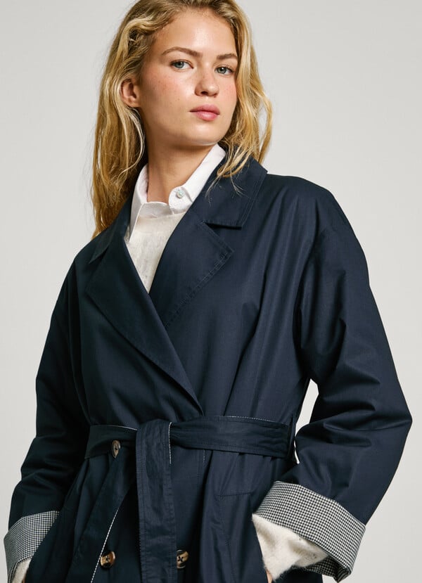 Pepe Jeans gabardina reversible doble botonadura En oferta