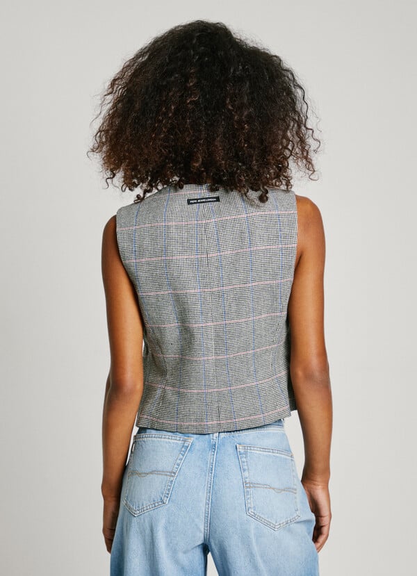 Pepe Jeans chaleco pata de gallo Descuento por venta flash