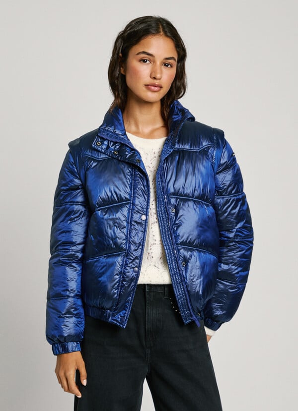 Pepe Jeans plumífero metalizado impermeable