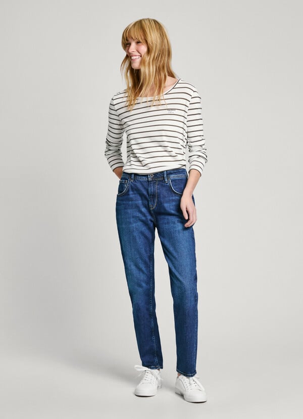 Pepe Jeans jeans fit relaxed y tiro alto - violet Ahorra y exporta