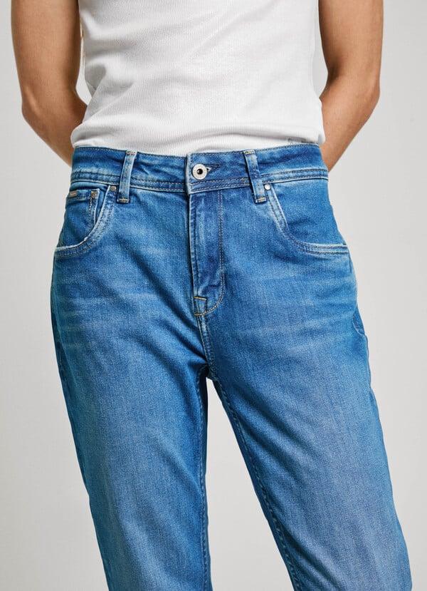 Pepe Jeans jeans fit relaxed y tiro alto - violet En oferta