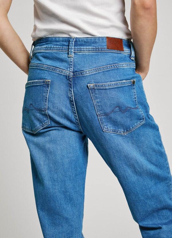 Pepe Jeans jeans fit relaxed y tiro alto - violet En oferta