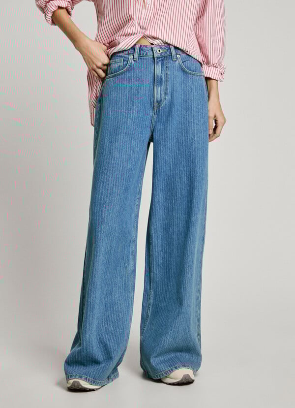 Pepe Jeans jeans fit wide y tiro alto - jaimy Ofertas de temporada
