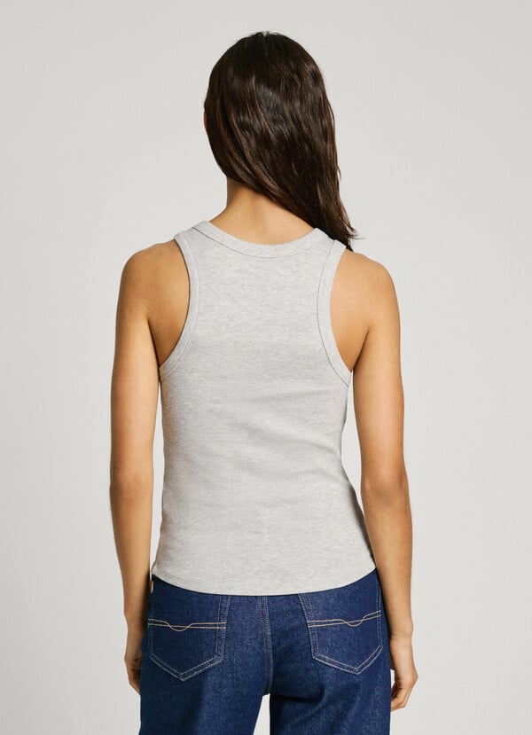 Pepe Jeans top canalé sin mangas Envío gratis