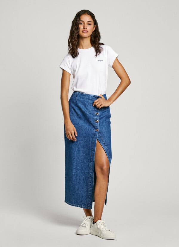 Pepe Jeans camiseta canalé logo estampado Envío gratis