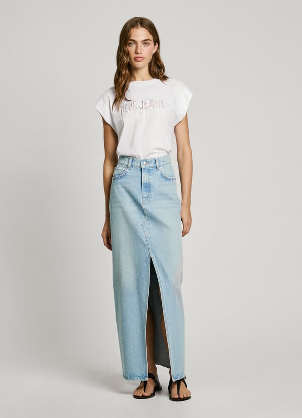 Pepe Jeans camiseta sin mangas logo calado Solo hoy