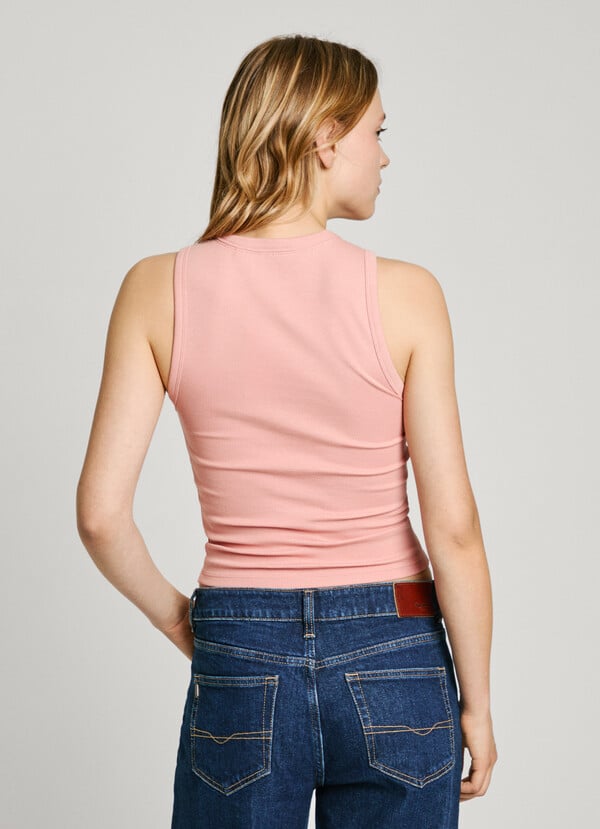 Pepe Jeans top canalé sin mangas Oferta especial de fábrica
