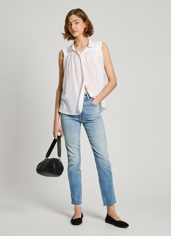 Pepe Jeans blusa fluida sin mangas Superdescuento