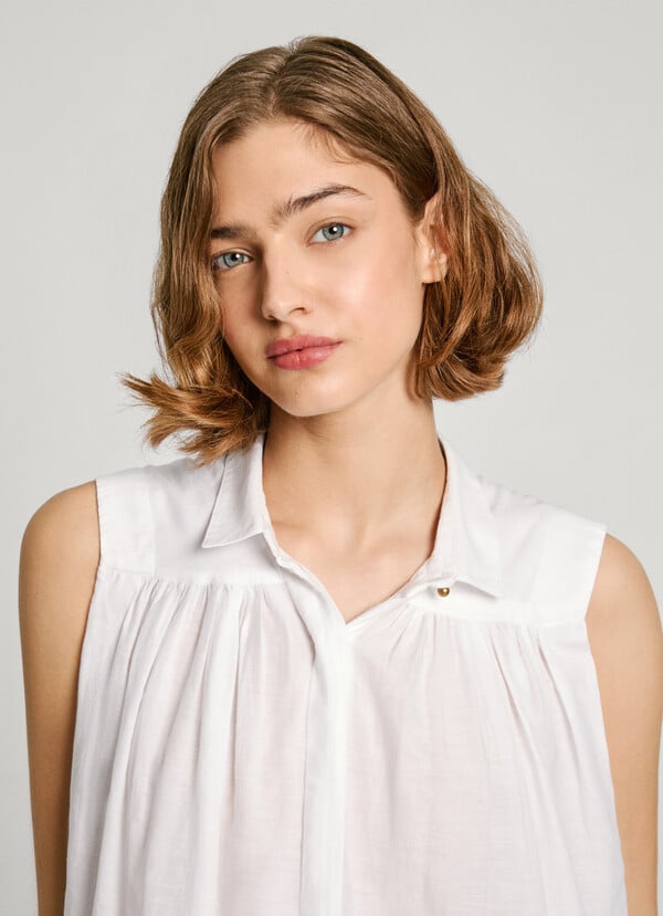 Pepe Jeans blusa fluida sin mangas Superdescuento