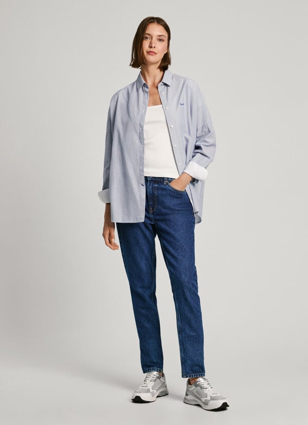 Pepe Jeans camisa rayas fit oversize Tienda de fábrica