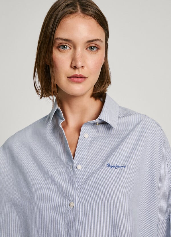 Pepe Jeans camisa rayas fit oversize Tienda de fábrica