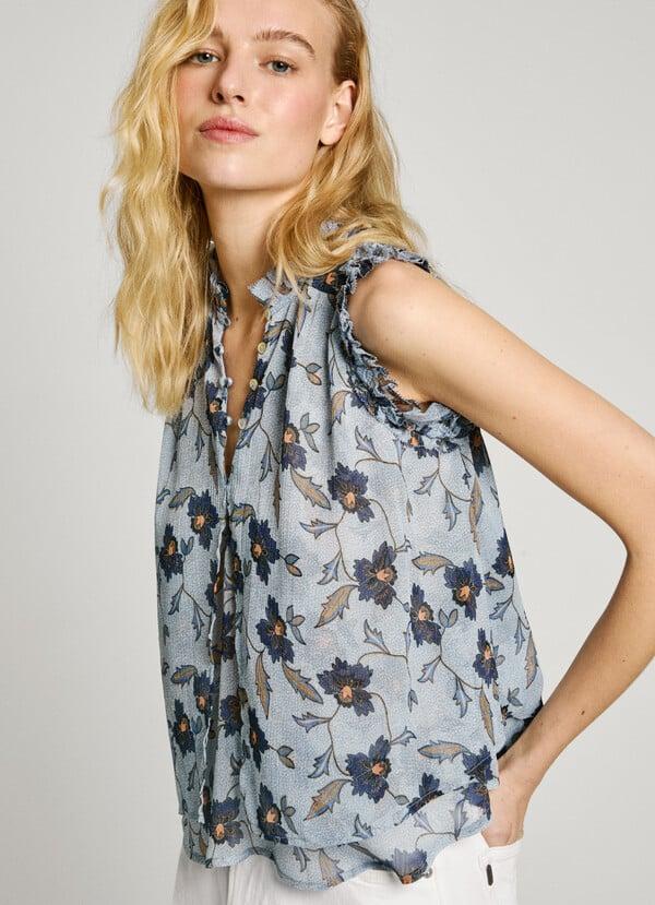 Pepe Jeans top sin mangas estampado floral Oferta exclusiva