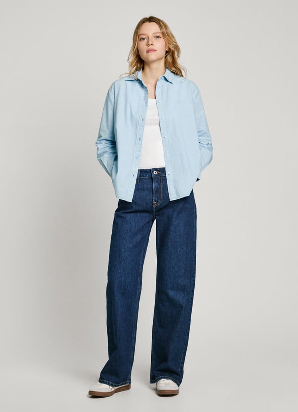 Pepe Jeans camisa popelín fit regular Descuento por venta flash