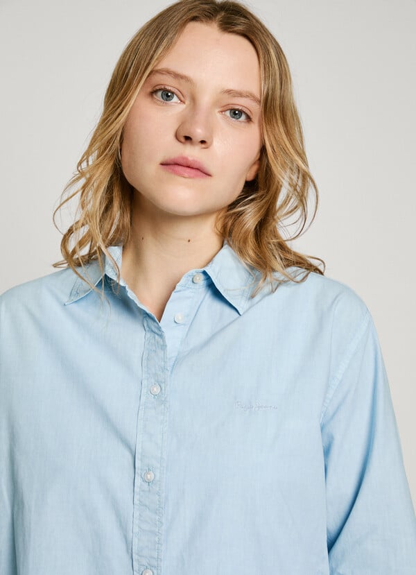 Pepe Jeans camisa popelín fit regular Descuento por venta flash