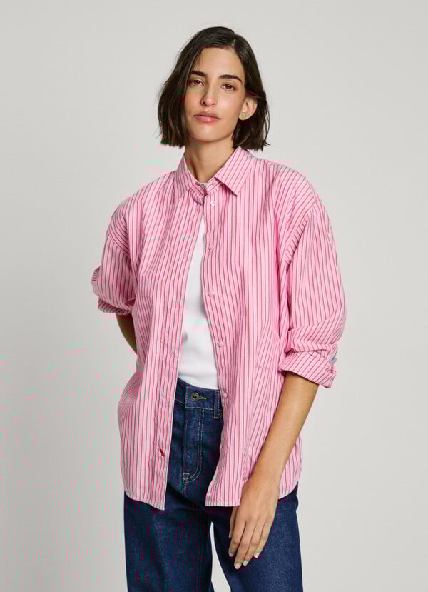 Pepe Jeans camisa rayas fit loose Ofertas de temporada
