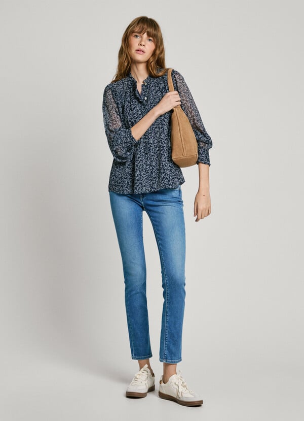 Pepe Jeans blusa fluida estampado floral En línea