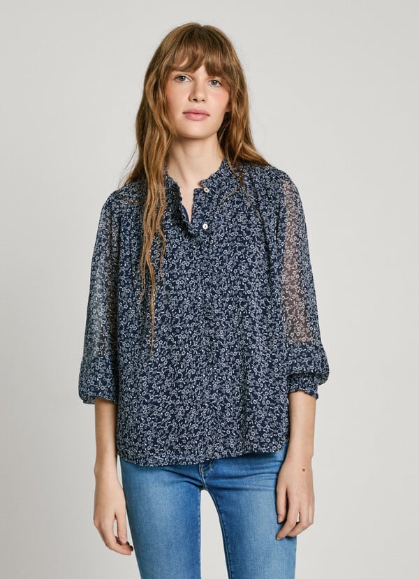 Pepe Jeans blusa fluida estampado floral En línea