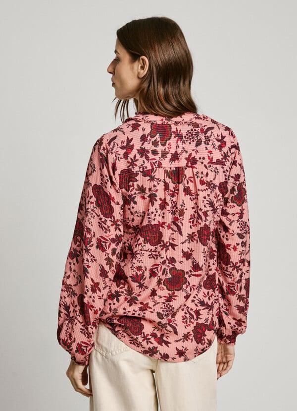 Pepe Jeans blusa de flores manga larga Outlet
