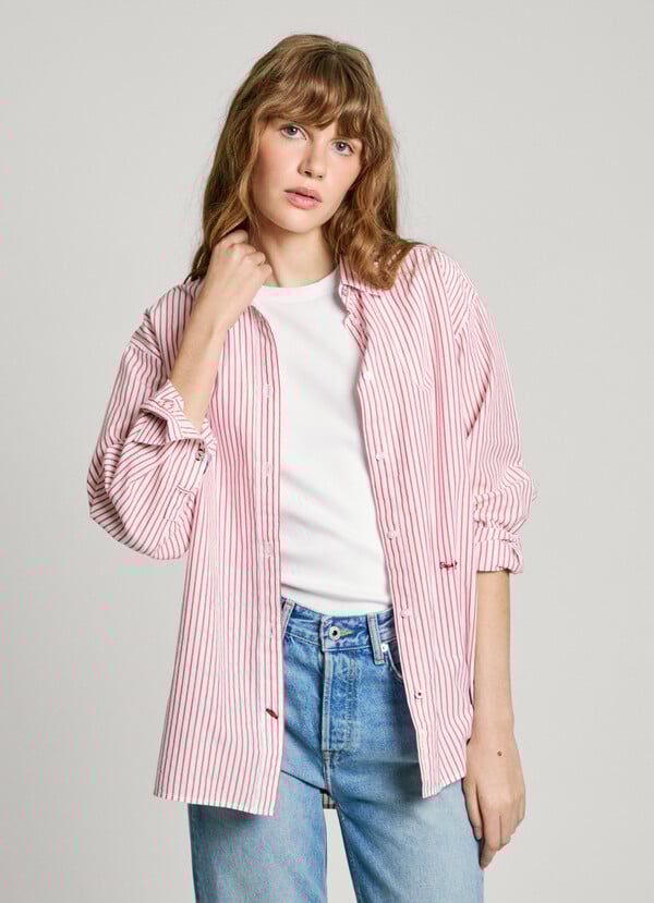 Pepe Jeans camisa rayas fit relaxed Outlet online