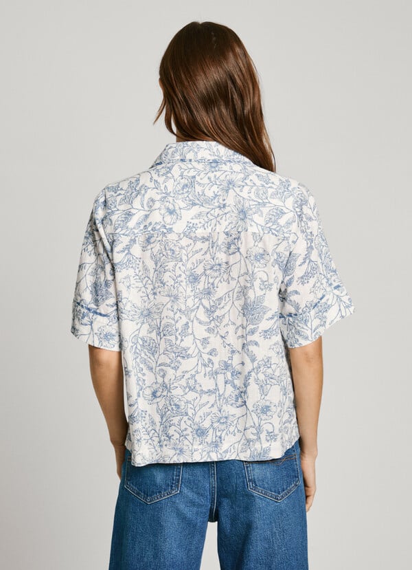 Pepe Jeans blusa manga corta estampado floral Venta caliente