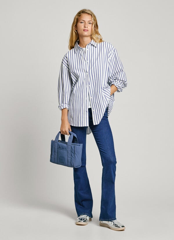 Pepe Jeans camisa popelín rayas fit loose Rebajas de fábrica