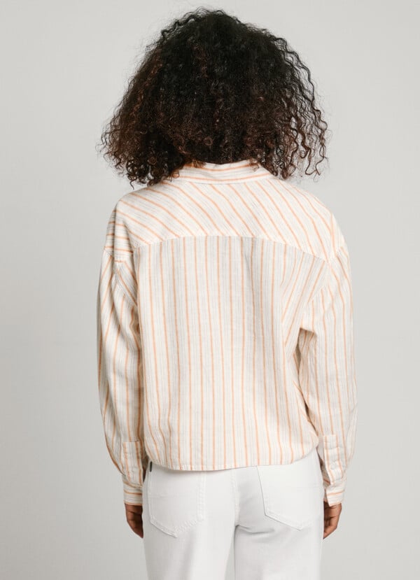 Pepe Jeans camisa de rayas fit cropped Tienda