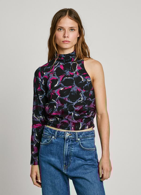 Pepe Jeans top asimétrico cuello alto Rebajas online