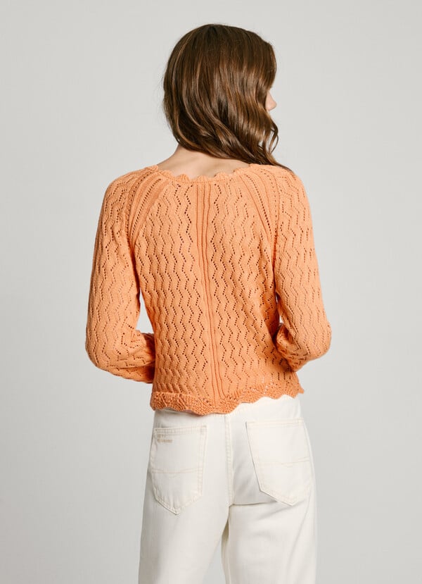 Pepe Jeans jersey calado cuello pico Promoción trimestral