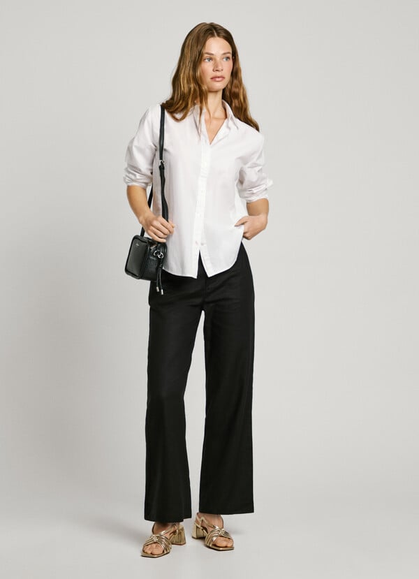 Pepe Jeans pantalón recto de pinzas