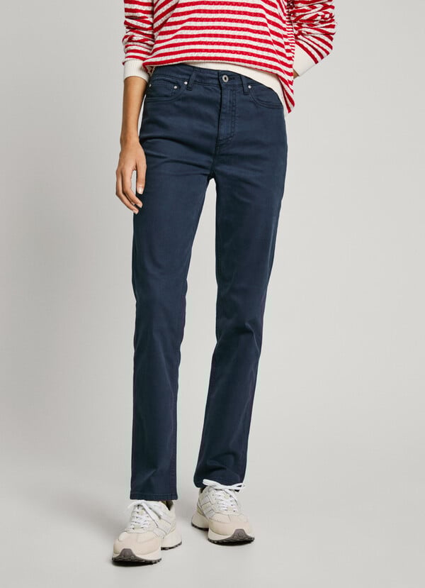 Pepe Jeans pantalón 5 bolsillos fit slim Descuento por venta flash