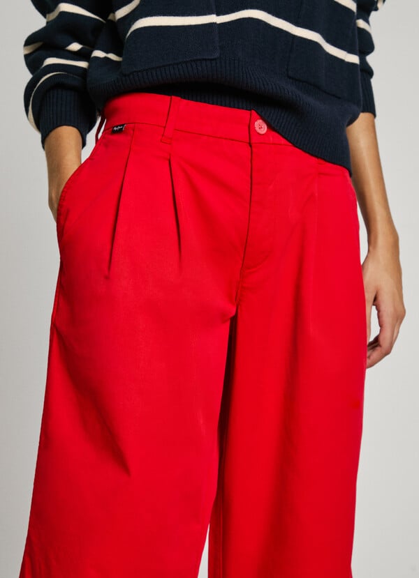 Pepe Jeans pantalón chino pierna ancha Devoluciones gratuitas