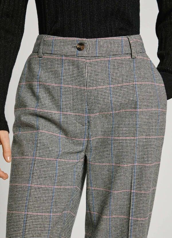 Pepe Jeans pantalón recto pata de gallo Outlet