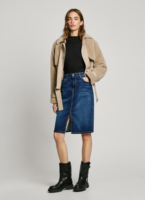 Pepe Jeans falda midi denim Rebajas online