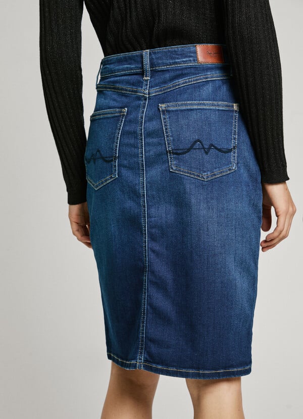 Pepe Jeans falda midi denim Rebajas online