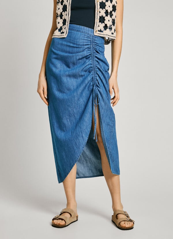 Pepe Jeans falda larga denim fit regular Precio de fábrica